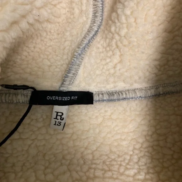 R13 oversized zip hoodie. XXS